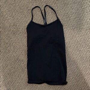 lululemon athletica Black Slim Strappy Camisole